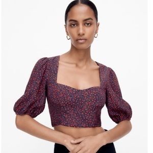 Zara Puff Sleeves Top